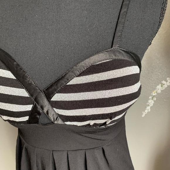 Guess Jeans Black and Silver Spaghetti strap dress Size Small - Picture 9 of 17